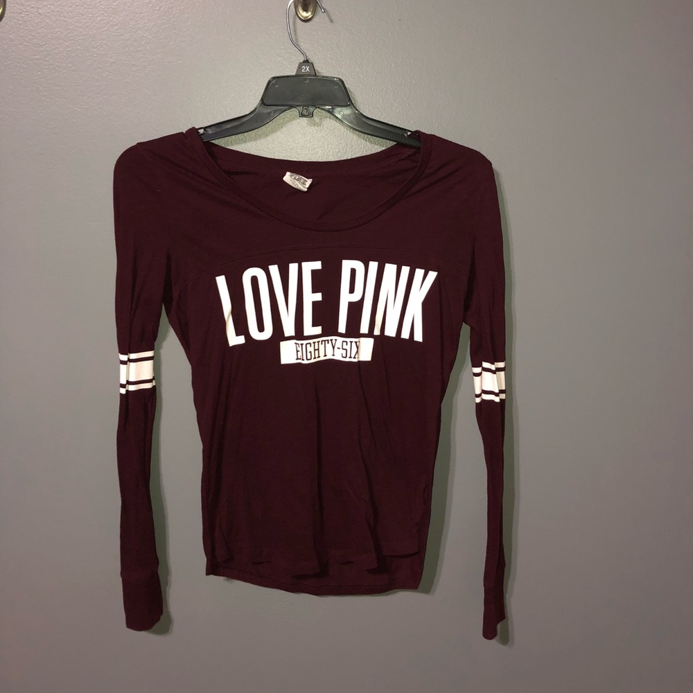 maroon long sleeve
